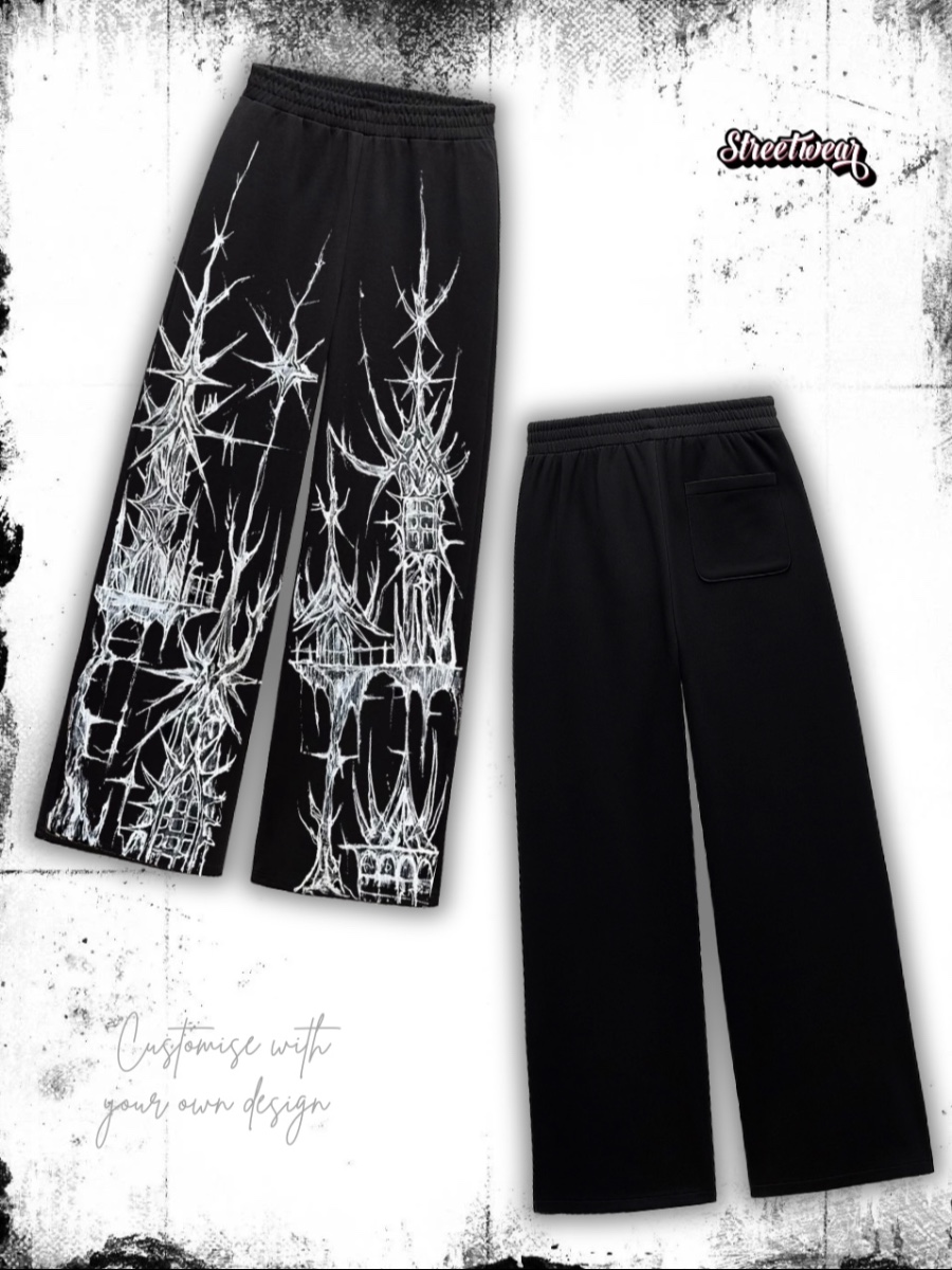 Graphic Baggy Sweatpants
