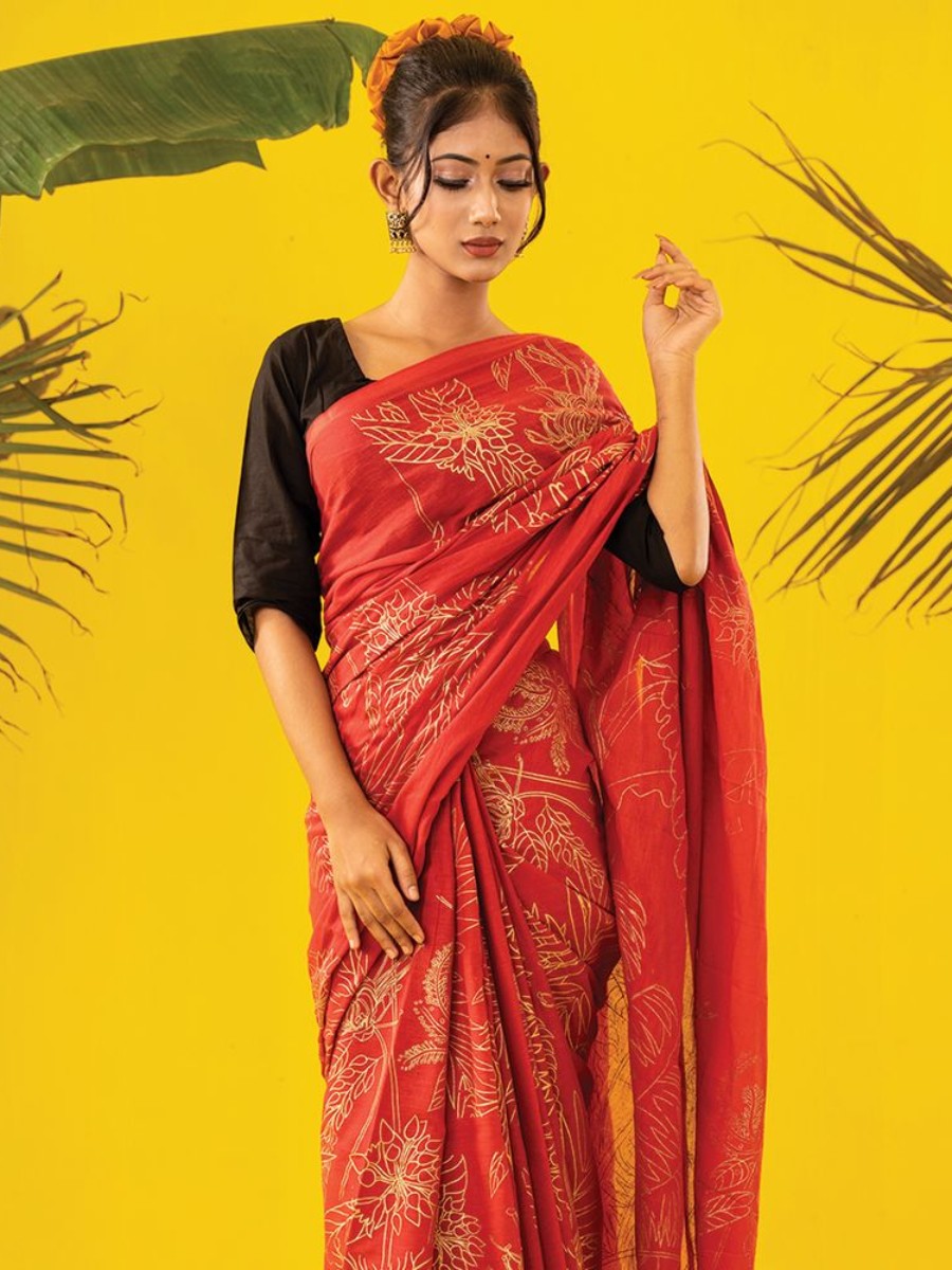 Flowers of Sundarban Saree- Khoyeri